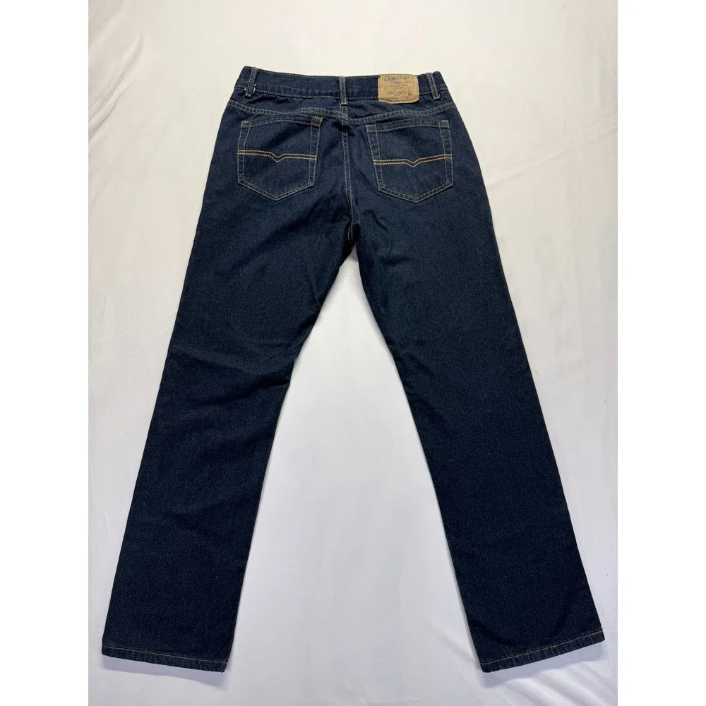 Vintage Genes 1891 Jeans Mens 32x31.5 Blue Dark Wash Denim Slim Fit Straight Leg